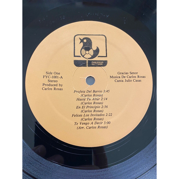 Gracias Señor Musica De Carlos Rosas Canta Julio Casas 1982 LP FYC-1001 VG+ - Picture 5 of 7
